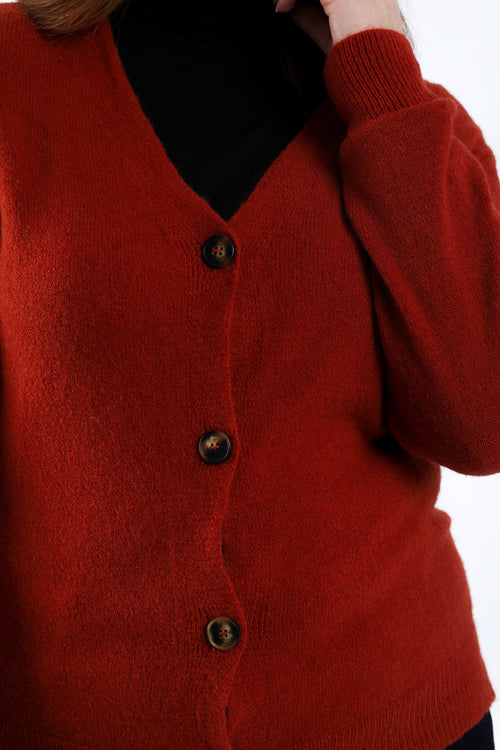 Cardigan uni-Paprika-4