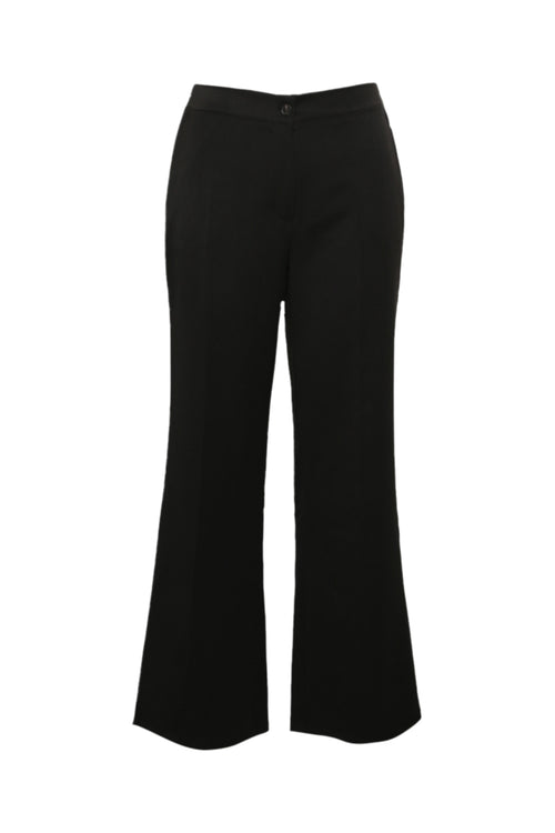 Pantalon large à plis uni-Paprika-1