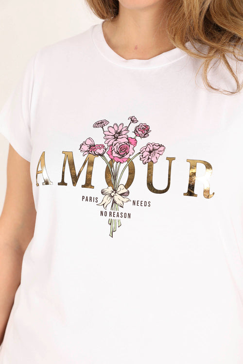 T-shirt en coton imprimé Amour-Paprika-5