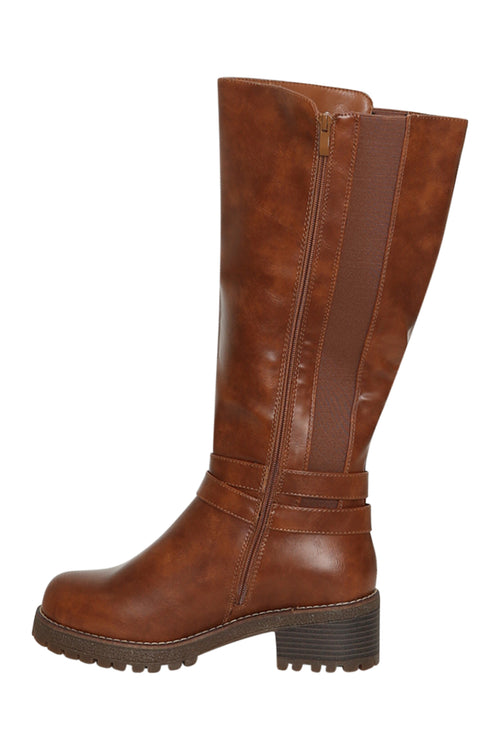 Stiefel mit doppelter Schnalle-Paprika-2
