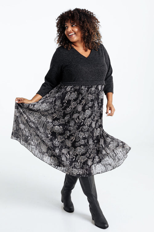 2-in-1-Kleid aus warmem Strick-Paprika-8