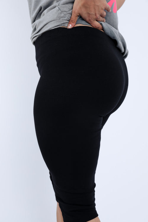 Legging aus einfarbigem Baumwollstoff-Paprika-4