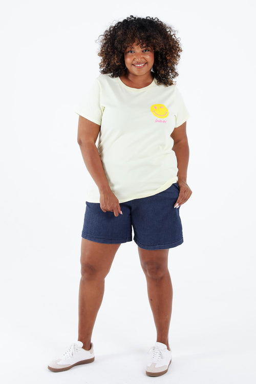 T-shirt aus Baumwolle mit Smile-Print-Paprika-7
