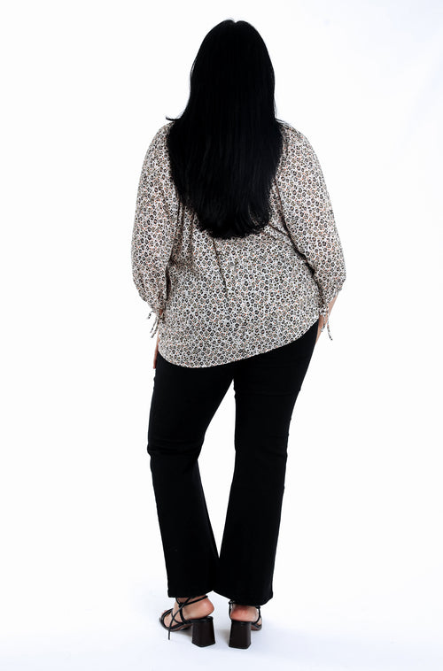 Blouse en viscose imprimé léopard-Paprika-2