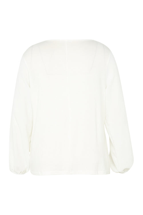 Unifarbenes T-Shirt mit Lurex und Schmuckbesatz-Paprika-11