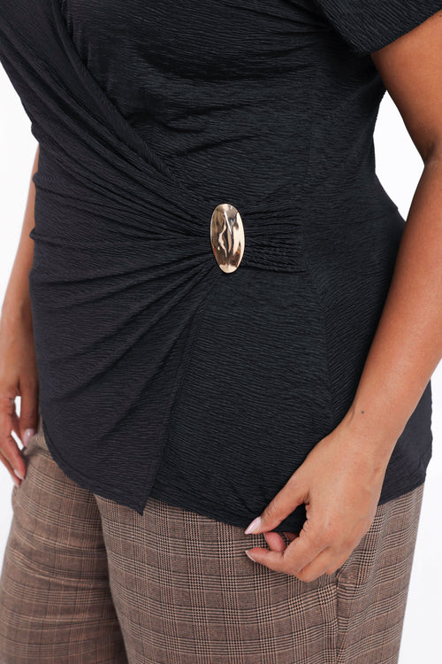 T-shirt cache-coeur uni-Paprika-5