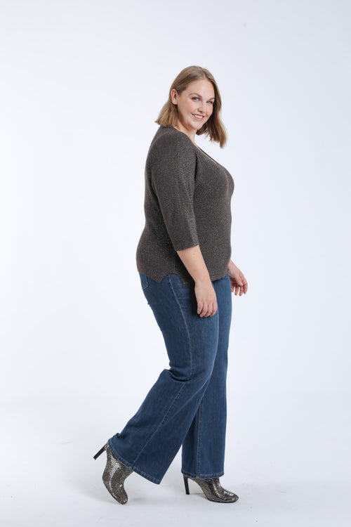 Uni-Pullover mit Lurex-Paprika-8