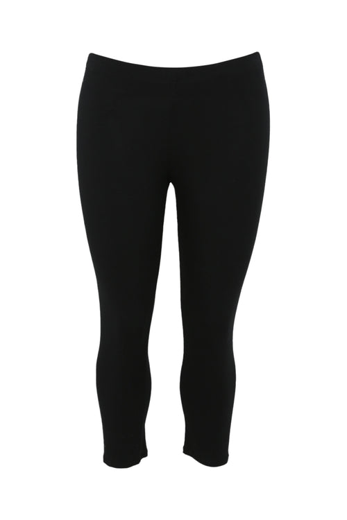 Unifarbene 7/8-Leggings aus Viskose-Paprika-9