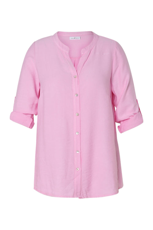 Bluse aus Viskose einfarbig-Paprika-10
