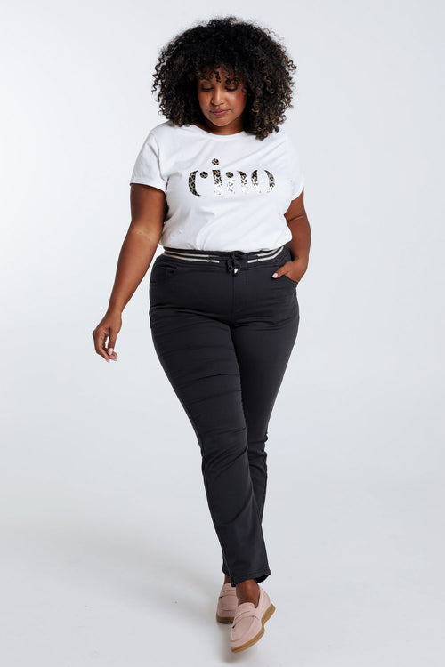 Unifarbene schmale Jeggings ‚Lolly