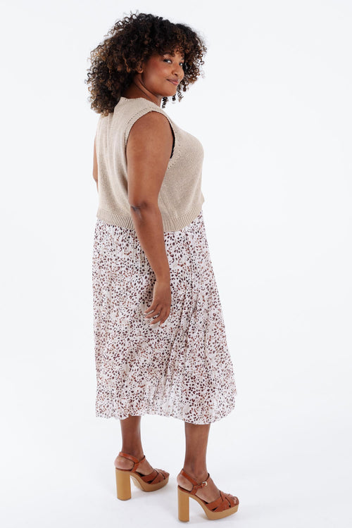 Robe 2 en 1 imprimé léopard-Paprika-2