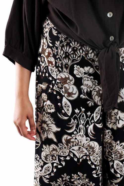Weite Hose aus Viskose mit Paisley-Muster-Paprika-3