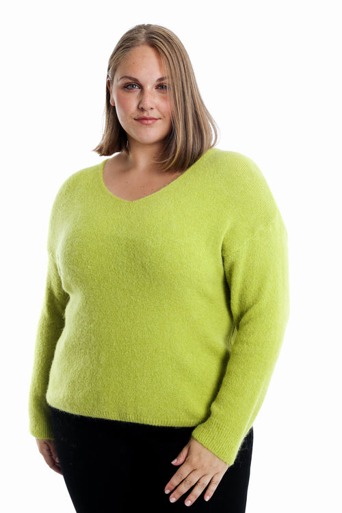 Pullover aus einfarbiger Alpakawolle-Paprika-1
