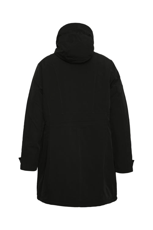 Parka unie avec capuche-Paprika-2