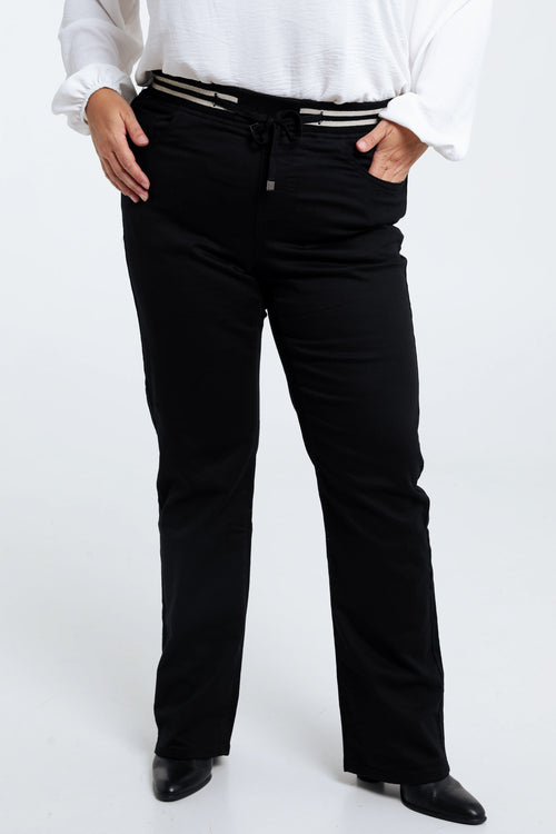 Gerade geschnittene, unifarbene Jeggings „Mia“ L32 mit Mesh-Sportgürtel-Paprika-1