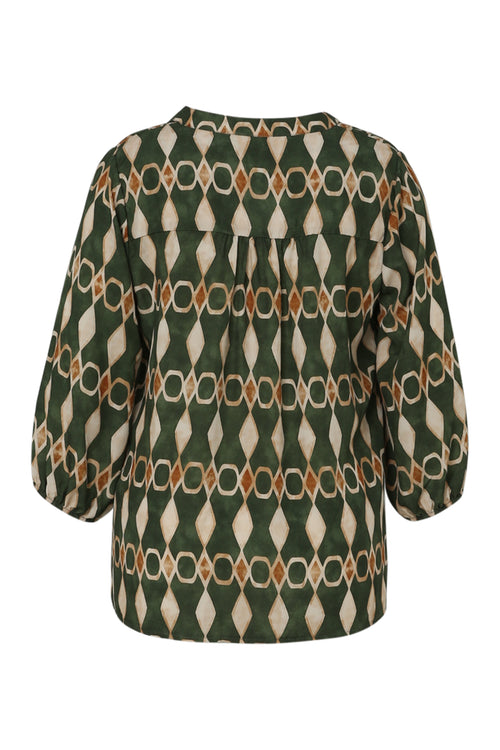 Bluse aus Viskose mit grafischem Print-Paprika-11