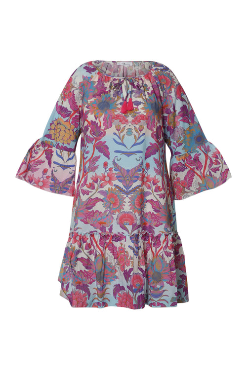 Bluse aus Baumwolle mit floralem Druck-Paprika-10