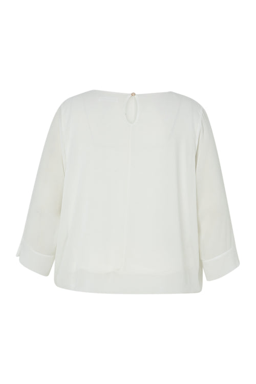 Einfarbige Bluse mit Schmuck-Paprika-11