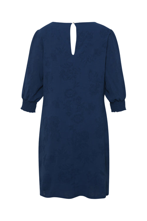Uni kurzes Kleid mit Stickereien-Paprika-2