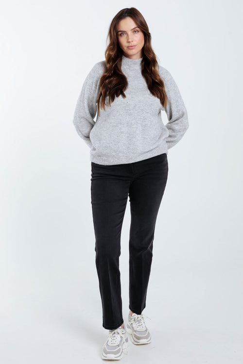 Einfarbiger Pullover mit Lurex-Paprika-9