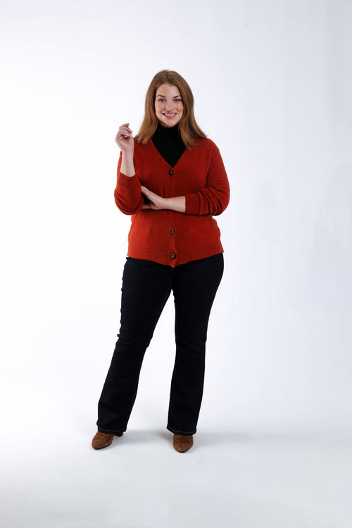 Cardigan uni-Paprika-6