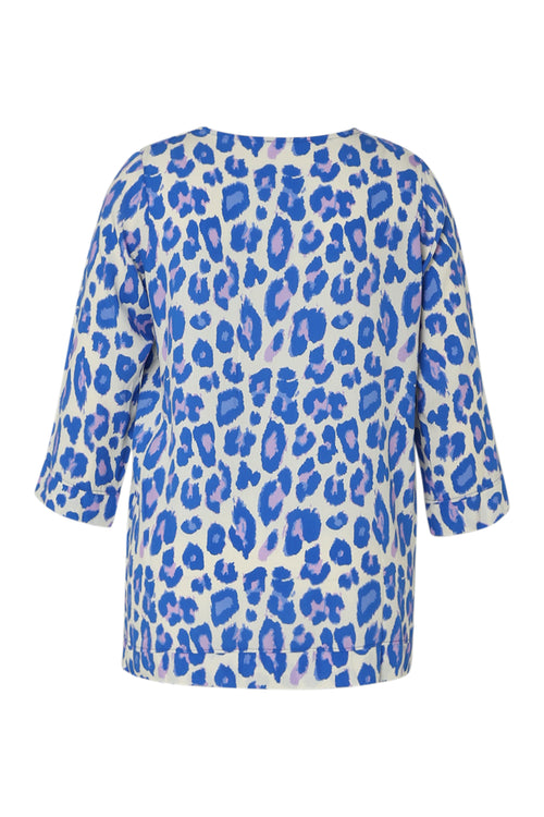 Tierhaut-Muster Viskosebluse-Paprika-11