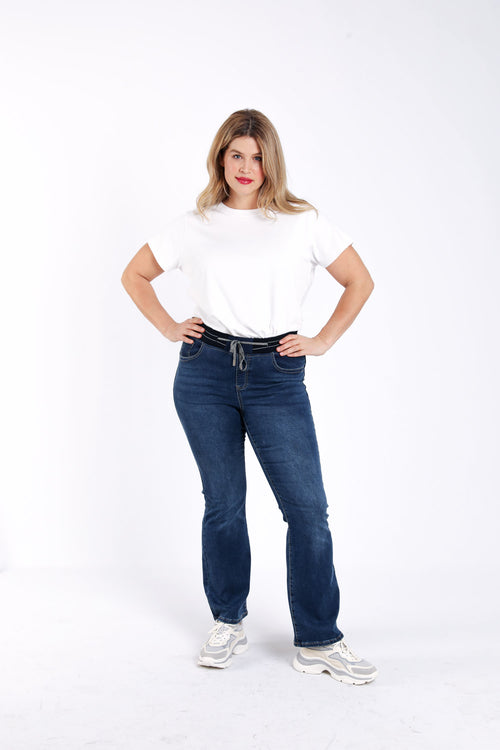 Jegging Flare Lolly L32 aus Denim-Paprika-5