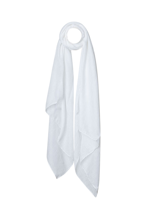 Foulard en viscose uni avec paillettes-Paprika-1