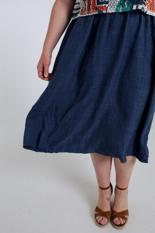 Langes 2-in-1-Kleid mit Blumenmuster-Paprika-6