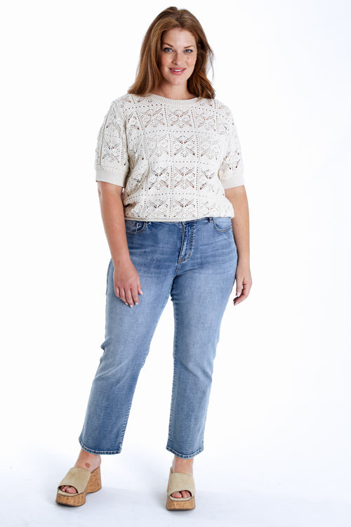 Pull court en crochet fantaisie-Paprika-10