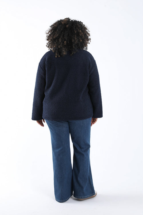 Manteau teddy uni-Paprika-2