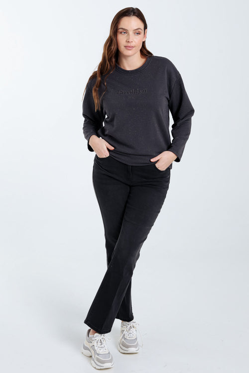 Glitzerndes Sweatshirt -Paprika-8