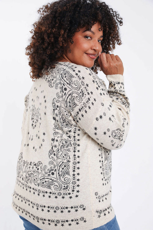 Pull imprimé bandana-Paprika-6