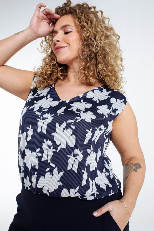 Zweiteiliger Jumpsuit mit Blumenmuster und Lurex-Paprika-3