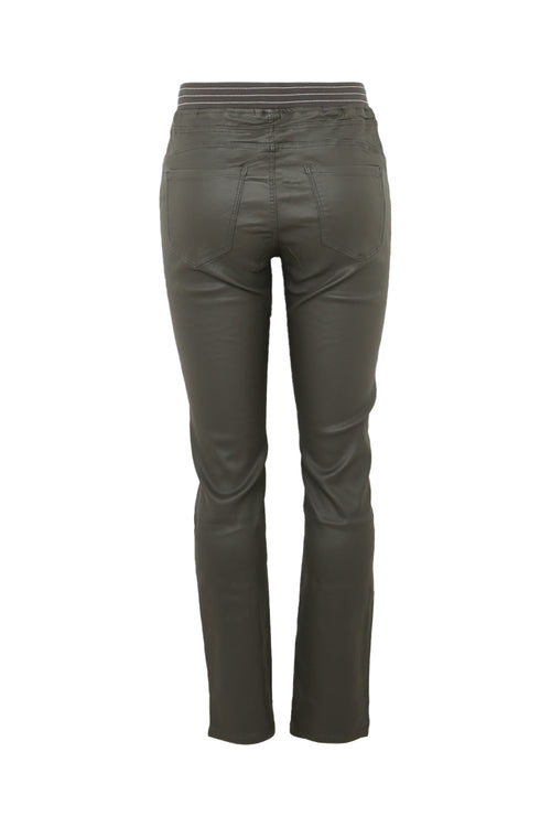 Beschichtete Slim-Fit-Jeggings mit feinem Gürtel-Paprika-10