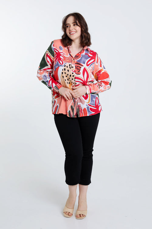 Chemise en coton-Paprika-8