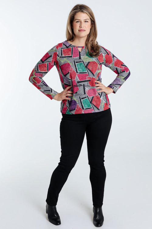 T-Shirt mit grafischem Print-Paprika-9