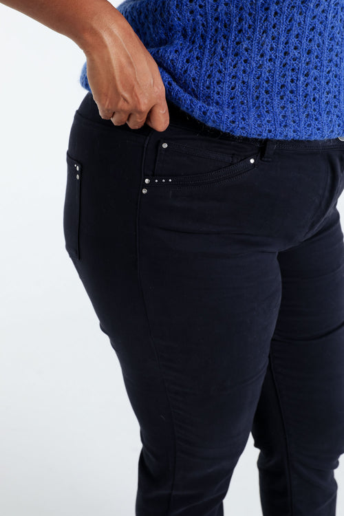 Slim-Fit-Hose „Louise“ L32 mit Strass-Paprika-6