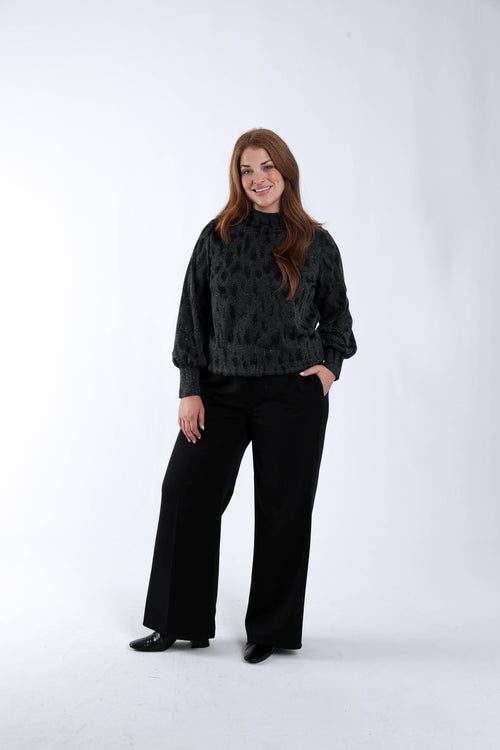 T-shirt imprimé animal avec lurex-Paprika-9