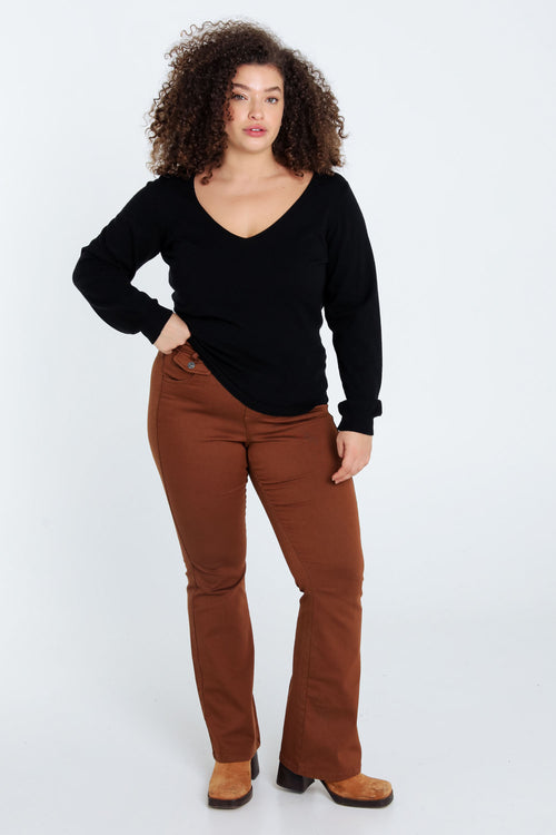 Schlichter Pullover-Paprika-7