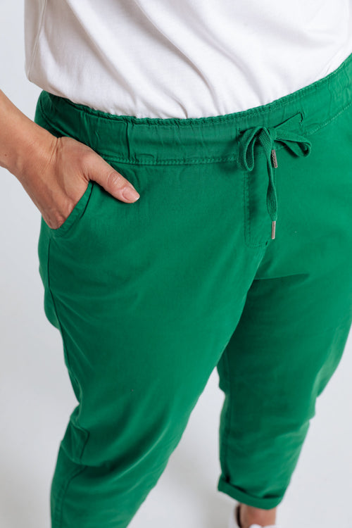 Unifarbene 7/8-Chinohose mit locker geschnittenen Hosenbeinen-Paprika-5