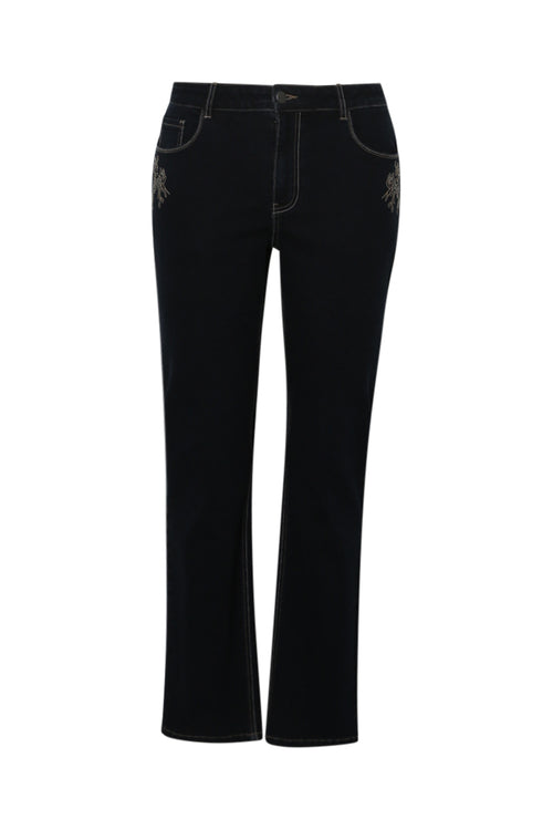 Gerade geschnittene Mia-Jeans mit Stickereien-Paprika-10