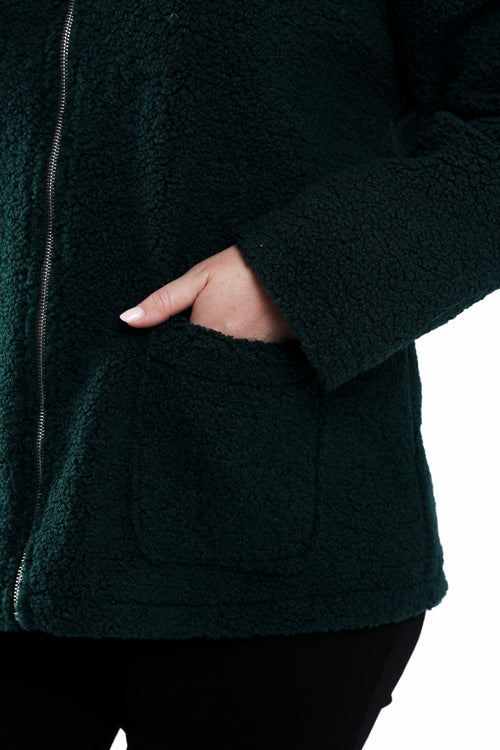 Einfarbiger Teddy-Mantel-Paprika-5