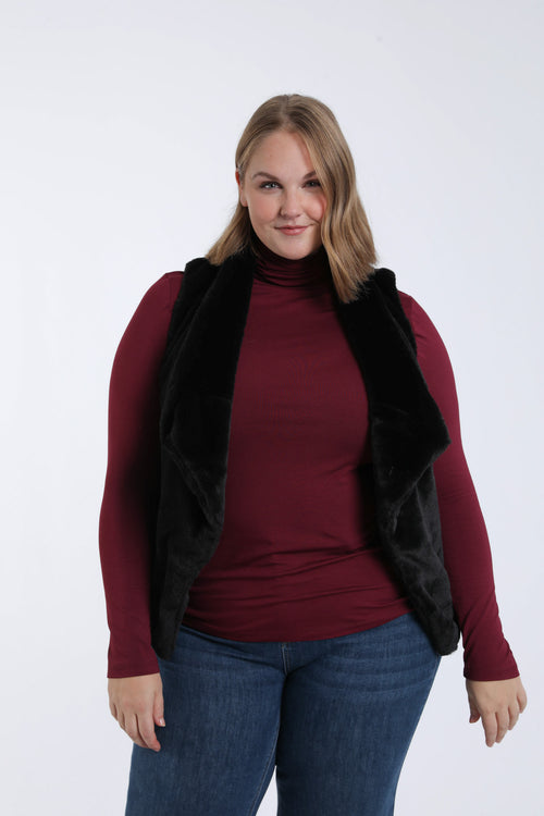 Jacke aus Kunstpelz-Paprika-2