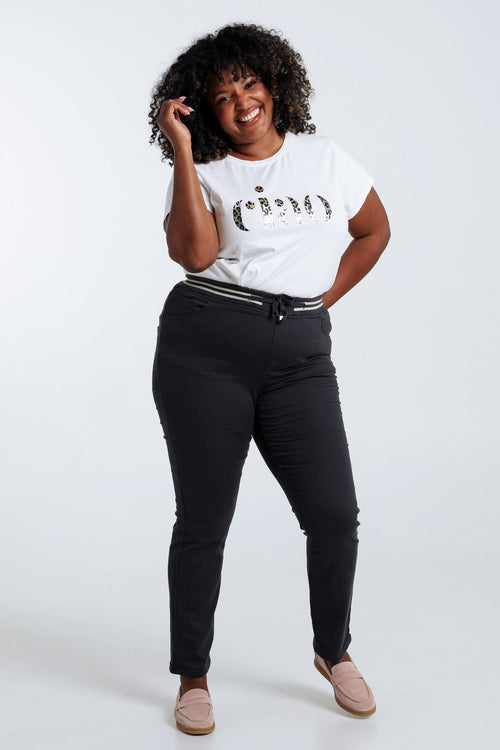Unifarbene schmale Jeggings ‚Lolly