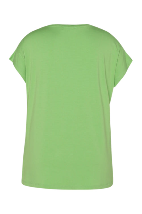 Unifarbenes Viskose-T-Shirt-Paprika-11