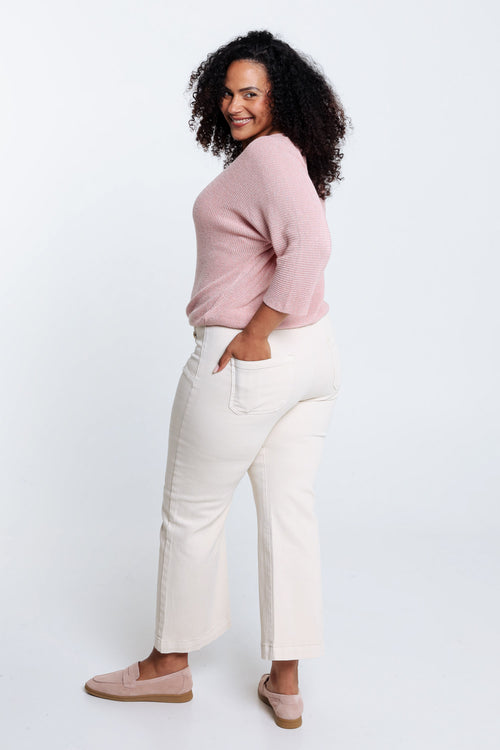 Unifarbener Pullover mit Lurex-Paprika-7