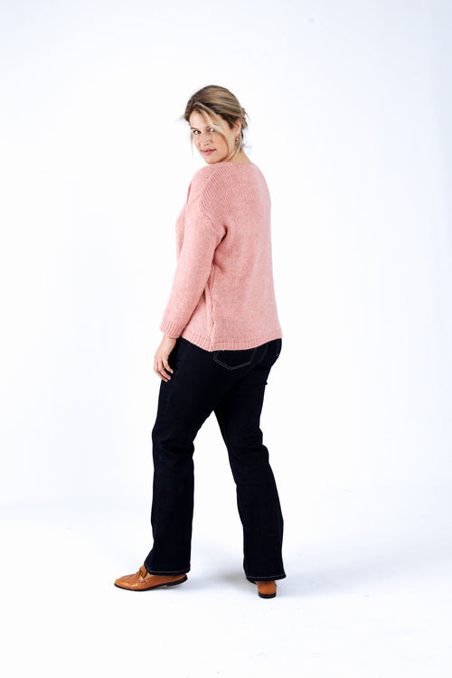 Pullover mit Lebensbaum-Motiv-Paprika-2