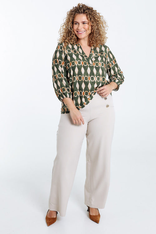 Bluse aus Viskose mit grafischem Print-Paprika-7