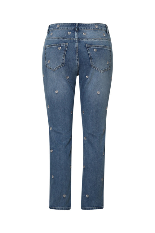 Louise Slim-Jeans 7/8 mit Kleeblattstickerei-Paprika-12